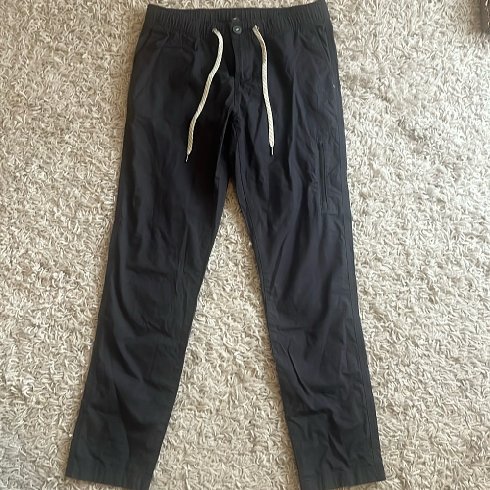 Vuori pants, charcoal grey